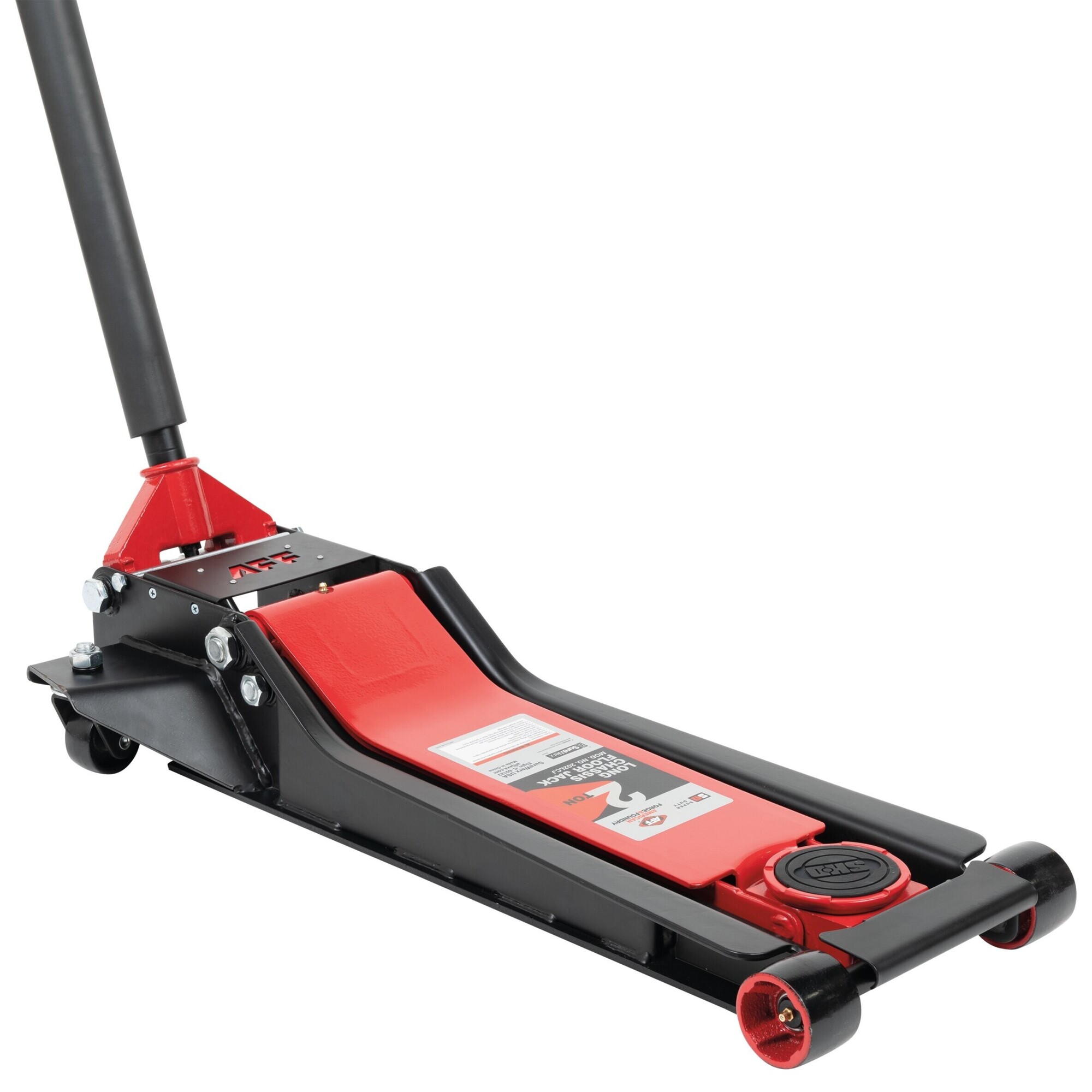 American Forge & Foundry - Service Jack - 2 Ton Capacity - Lightning™ Lift - Long Chassis - Low Profile - 2 pc Handle - 2.9" Min H to 23.6" Max H - SUPER DUTY - Model # 202LCJ